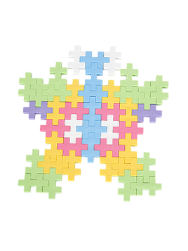 Plus-Plus, BIG Pastel - 70 szt  walizka metal + książeczka