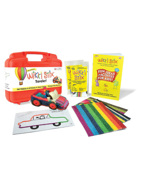 Woskowe sznureczki Wikki Stix - Czerwona walizka XL  144 szt