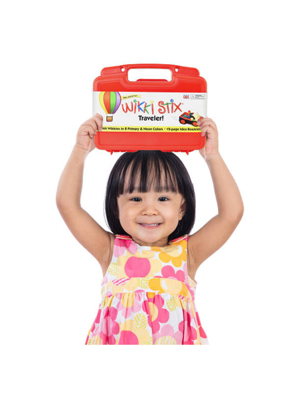 Woskowe sznureczki Wikki Stix - Czerwona walizka XL  144 szt