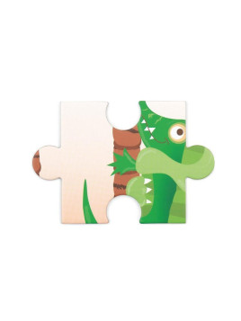 Puzzle konturowe dla dzieci - Scratch Krokodyl 36 elementów