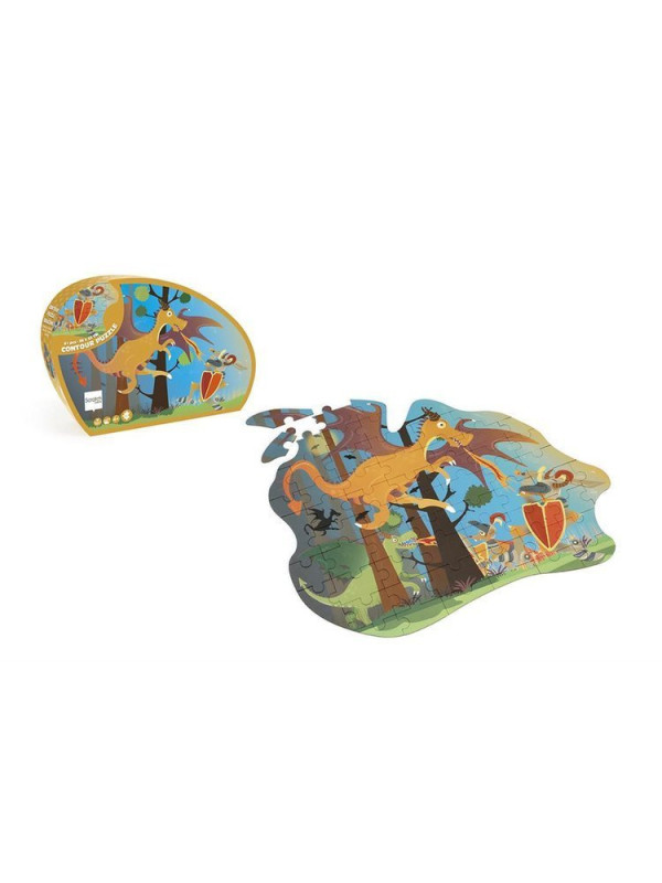 Scratch, Puzzle konturowe Smok 60 elem.