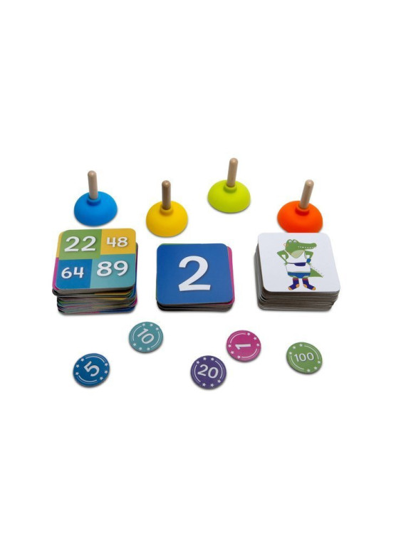 Gra logiczna i matematyczna dla dzieci - BS Toys Modny Krokodyl