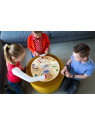 BS Toys, 2w1 drewniany Chińczyk z kartami / Gęś