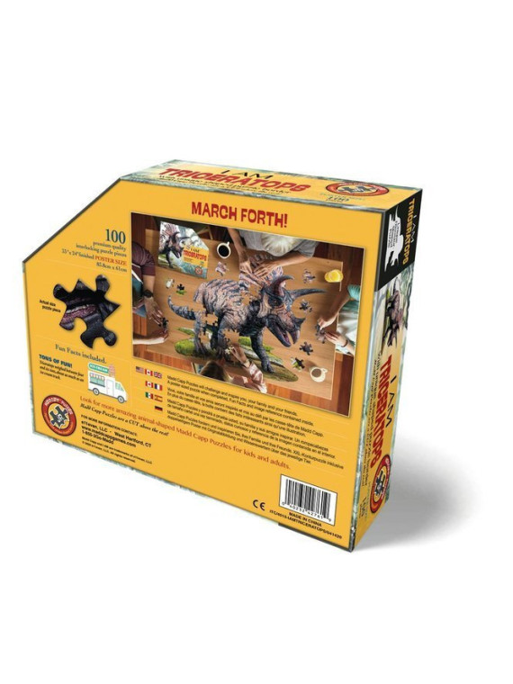 Puzzle Konturowe Madd Capp Triceratops 100 Elementów