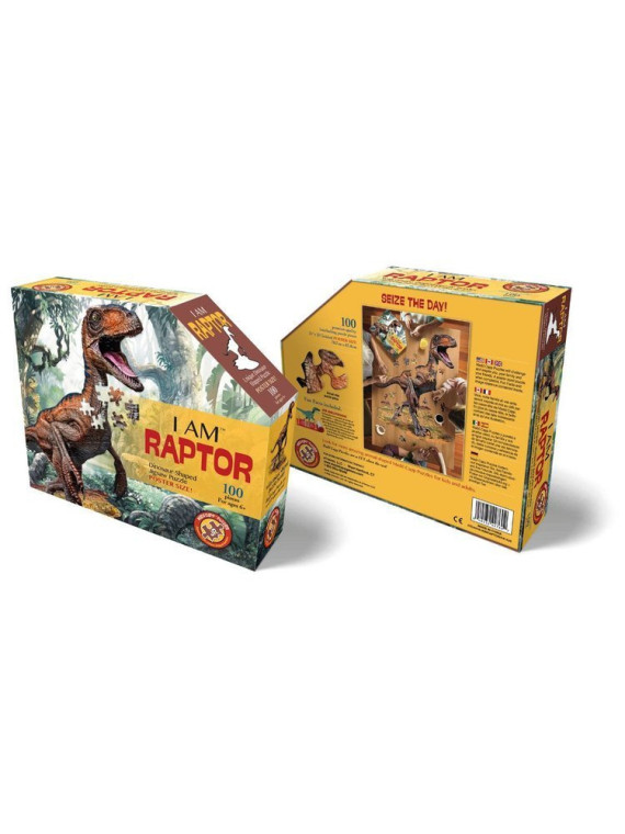 MADD CAPP,  Puzzle konturowe I AM RAPTOR - 100 elem.