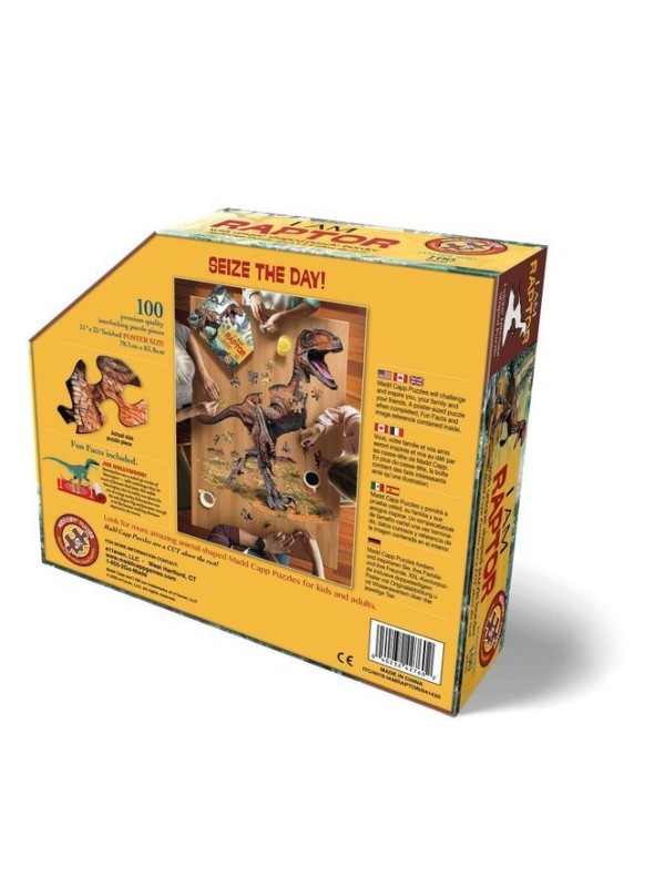 MADD CAPP,  Puzzle konturowe I AM RAPTOR - 100 elem.