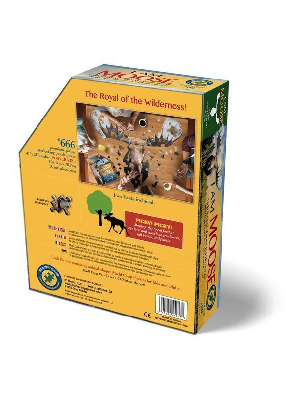 Puzzle konturowe dla dzieci - gra Madd Capp I Am Moose 700 el