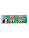 Scratch, Puzzle magnetyczne - książka podróżna Panda 2 obrazki 40 elem.