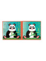 Scratch, Puzzle magnetyczne - książka podróżna Panda 2 obrazki 40 elem.