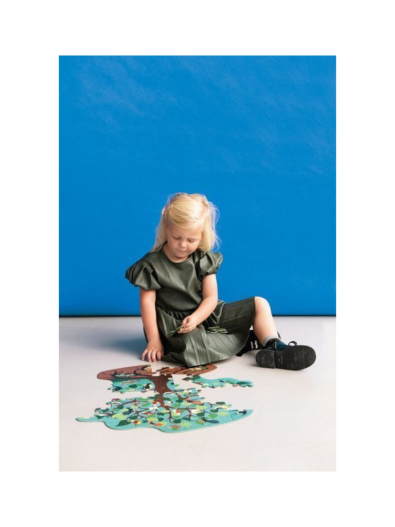 Scratch, Puzzle konturowe Leśne drzewo 58 elem.