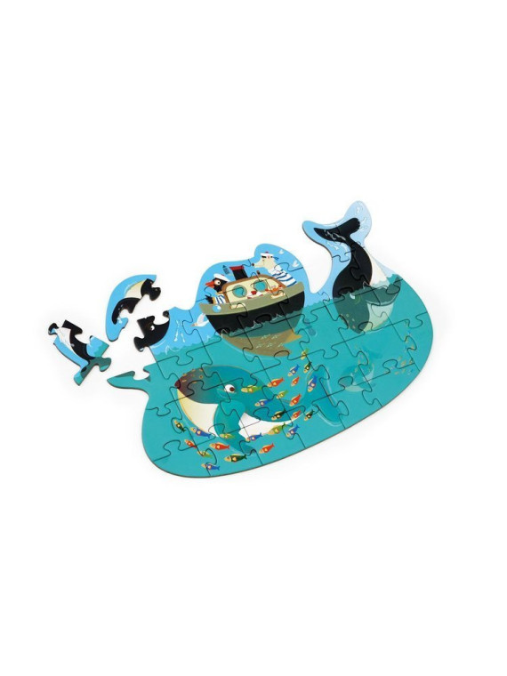 Puzzle Konturowe Scratch Orki 31 Elementów