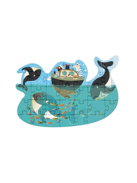 Puzzle Konturowe Scratch Orki 31 Elementów