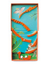 Scratch, magnetyczne puzzle Dinozaur i tor kulek gra 2w1