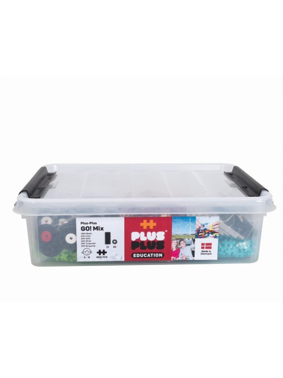 Plus-Plus GO!, Mini Mix- 2600 szt. 10 płytek 40 kół