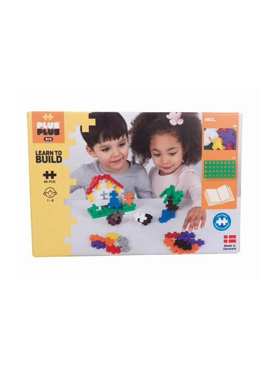 Plus-Plus, BIG MIX 60 szt. i płytka - Learn to build