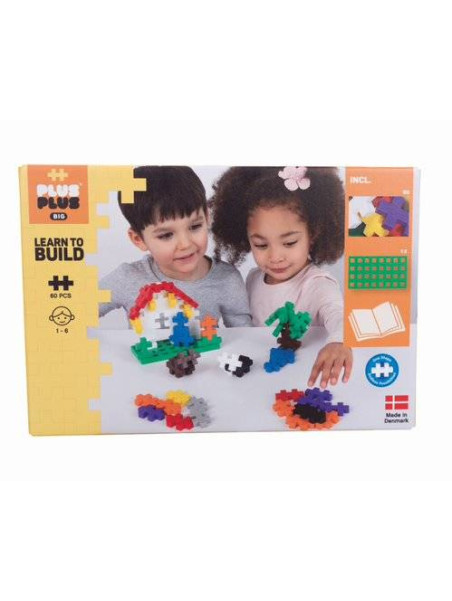 Plus-Plus, BIG MIX 60 szt. i płytka - Learn to build