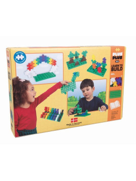 Plus-Plus, BIG MIX 60 szt. i płytka - Learn to build