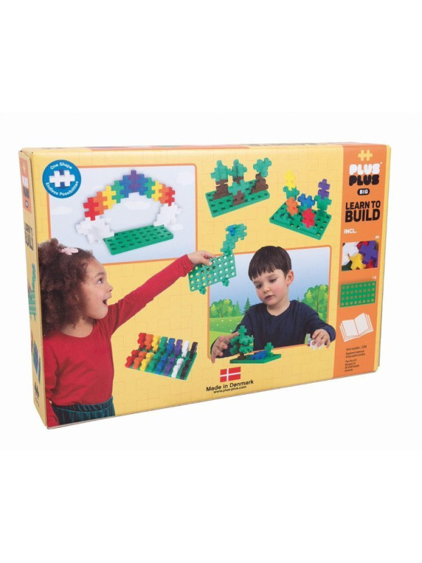 Plus-Plus, BIG MIX 60 szt. i płytka - Learn to build