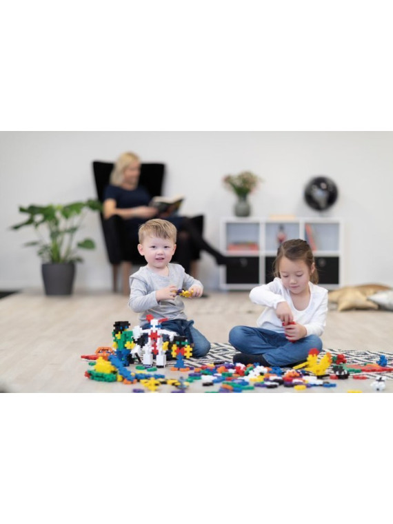 Plus-Plus, BIG MIX 60 szt. i płytka - Learn to build