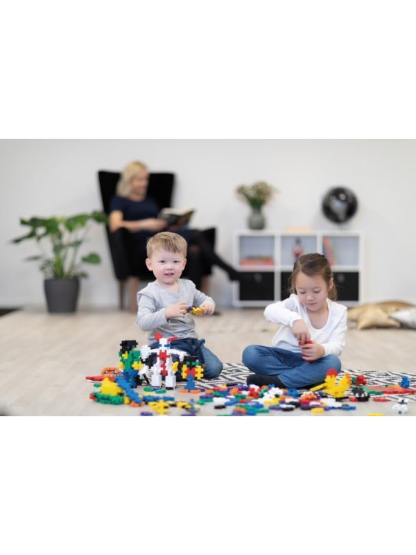 Plus-Plus, BIG MIX 60 szt. i płytka - Learn to build