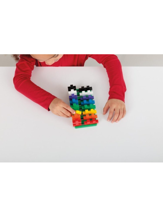 Plus-Plus, BIG MIX 60 szt. i płytka - Learn to build