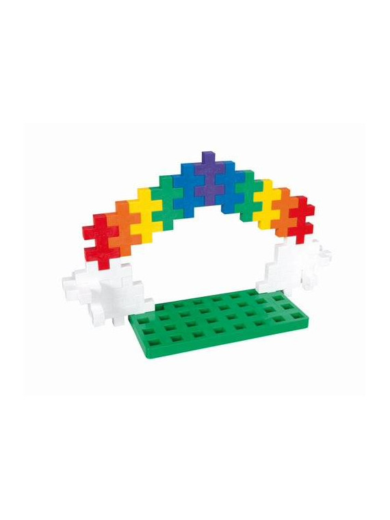 Plus-Plus, BIG MIX 60 szt. i płytka - Learn to build