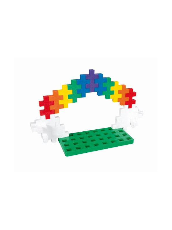 Plus-Plus, BIG MIX 60 szt. i płytka - Learn to build