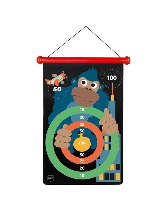 Scratch, Rzutki magnetyczne Małpka w mieście, rozmiar L - uszkodzone opakowanie RABAT 5%
