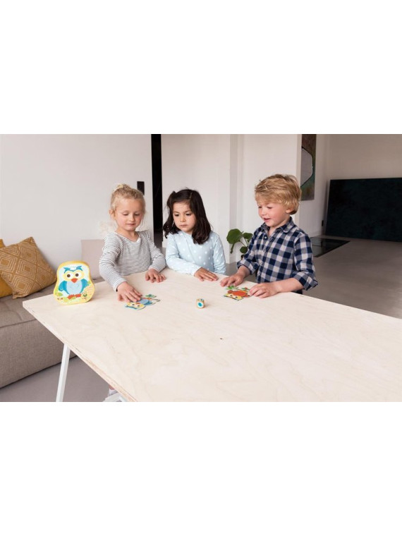 Puzzle sensoryczne dla dzieci - Scratch Gra Sówki