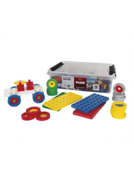 Plus-Plus Make & Go!, BIG Basic - 200 szt 5 płytek 20 kół - Edukacja