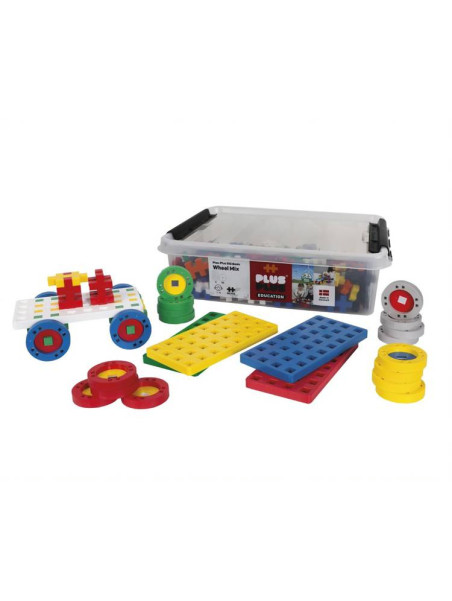 Plus-Plus Make & Go!, BIG Basic - 200 szt 5 płytek 20 kół - Edukacja