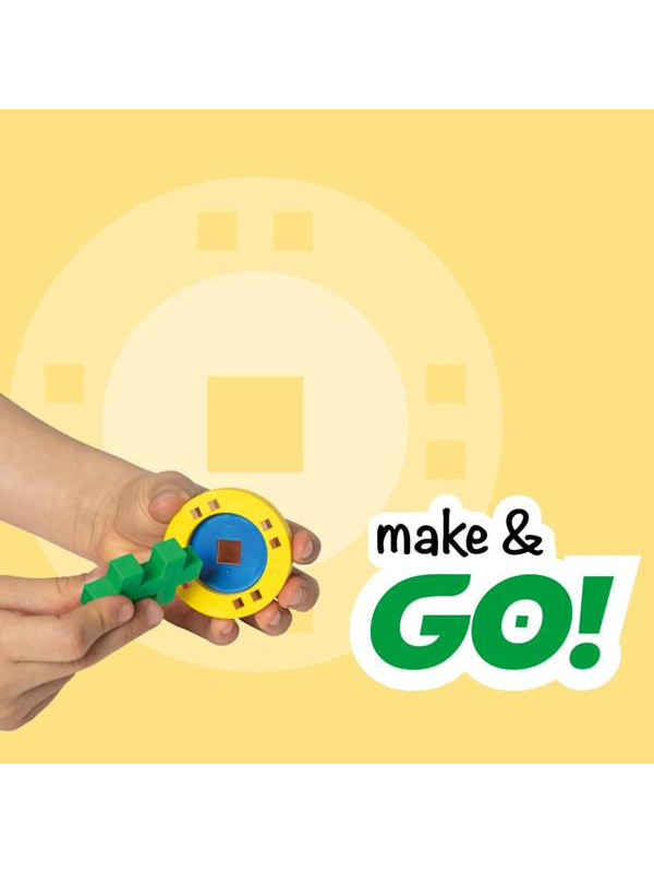 Plus-Plus Make & Go!, BIG Basic - 200 szt 5 płytek 20 kół - Edukacja