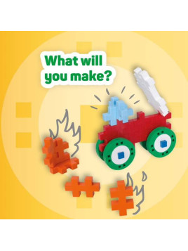 Plus-Plus Make & Go!, BIG Basic - 200 szt 5 płytek 20 kół - Edukacja