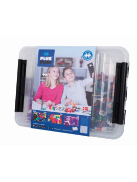 Plus-Plus, Mini Basic, Neon, Brokat, 2 płytki - 2400 szt - Edukacja