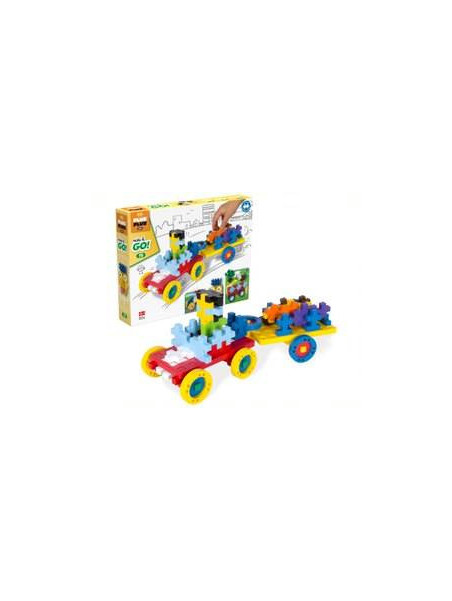 Plus-Plus BIG Basic - Make & GO! - 70 szt. Auto z przyczepą