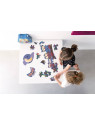 Scratch, Dwustronne Puzzle XL (obrazek 63x40 cm)  Sowa "dzień i noc"