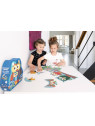 Scratch, Dwustronne Puzzle XL (obrazek 63x40 cm)  Sowa "dzień i noc"