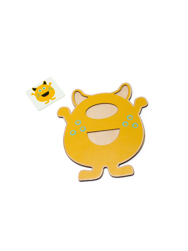 BS Toys,drewniana gra logiczna Naśladuj Humorka  10% USZKODZONE OPAKOWANIE