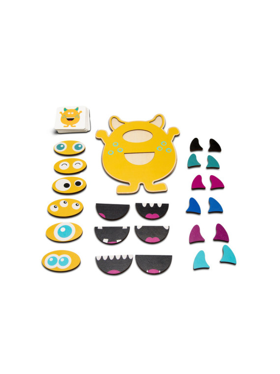 BS Toys,drewniana gra logiczna Naśladuj Humorka  10% USZKODZONE OPAKOWANIE
