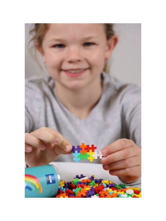 Plus-Plus, Mini Rainbow Tuba - 100 szt
