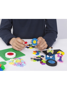 Plus-Plus GO!, Mini Mix- 4000 szt. 20 płytek 40 kół 2 książki