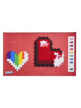 Plus-Plus Mini, Puzzle po numerach 250 szt - 2 Serca