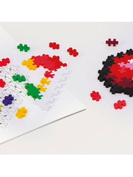 Plus-Plus Mini, Puzzle po numerach 250 szt - 2 Serca