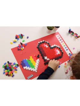 Plus-Plus Mini, Puzzle po numerach 250 szt - 2 Serca
