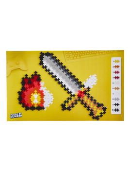 Plus-Plus Mini, Puzzle po numerach 250 szt - Miecz i ogień USZKODZONE OPAKOWANIE RABAT 10%