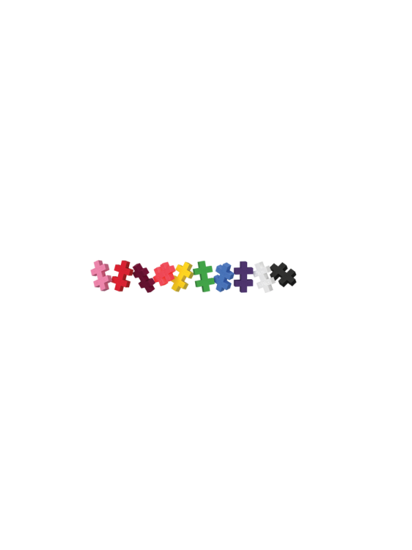 Plus-Plus Mini, Puzzle po numerach 250 szt - 2 Serca