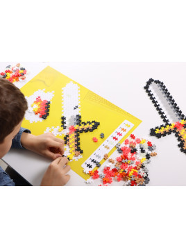 Plus-Plus Mini, Puzzle po numerach 250 szt - Miecz i ogień USZKODZONE OPAKOWANIE RABAT 10%