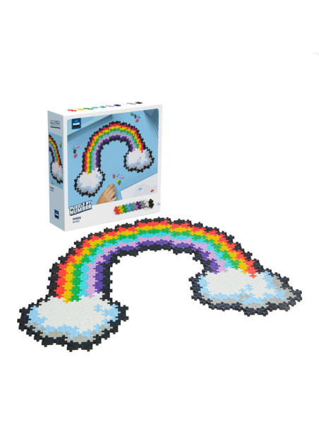 Puzzle sensoryczne dla dzieci - Układanka Tęcza Plus Plus