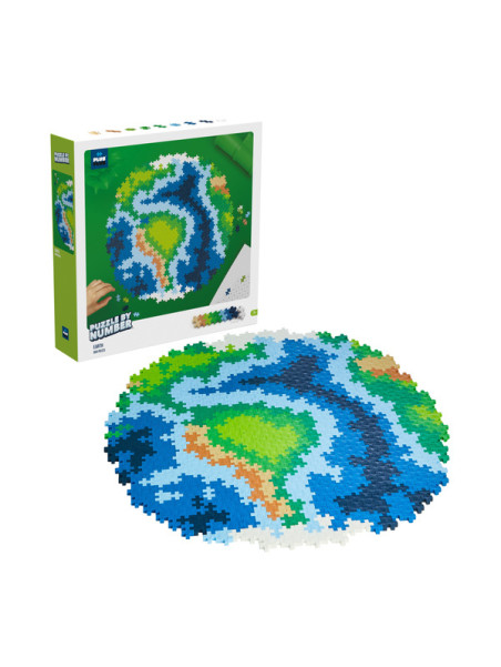 Plus-Plus Mini, Puzzle po numerach 800 szt - Kula ziemska