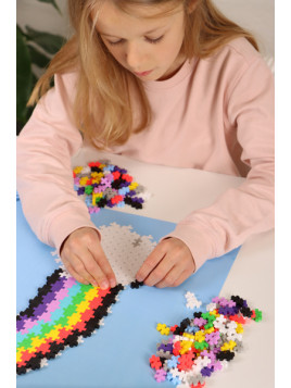 Puzzle sensoryczne dla dzieci - Układanka Tęcza Plus Plus